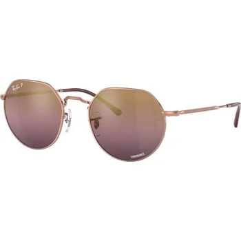 Ray-Ban® 3565 bronzová lesk, čočka zlatá zrcadlo gradál polarizovaná 9202G9