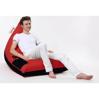 ASIR Sedací zahradní vak PYRAMID DOUBLE červený, černý