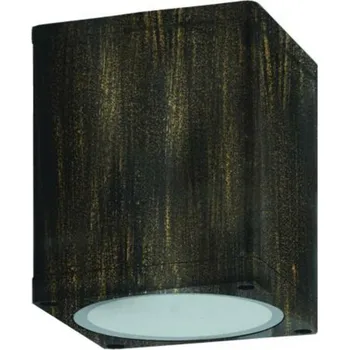 Venkovní osvětlení ACA Lighting GU10 venkovní hranaté stropní svítidlo 230V zlatá černá IP65 GU10 MAX.35W LG2401GU10GB