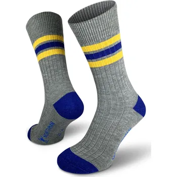 Northman Turistické merino ponožky Larvik Velikost: 39-41 Světle šedé Turistické Merino Ponožky