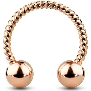 Piercing Piercing podkova vroubkovaná 1,2 x 10 mm