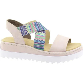 Dámské sandále RIEKER Dámské béžové sandály V44G8-30-355 Velikost 40