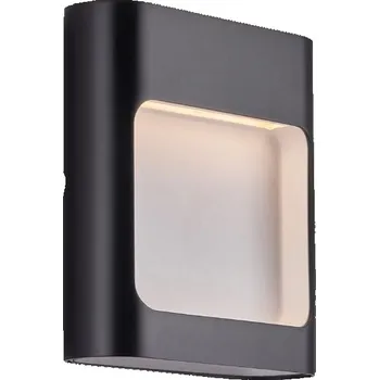 Venkovní osvětlení Prémiové LED venkovní nástěnné svítidlo - osvětlení schodiště Axim, černé, denní světlo 6W