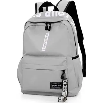 Městský batoh Teeneger batoh s nápisy BY YOUR STYLE Šedý 14L Lifestyle 1902017s1