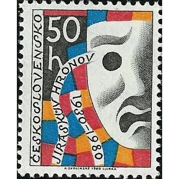 Poštovní známka 50 let Jiráskova Hronova - čistá - č. 2428