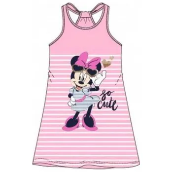 Dívčí šaty Sun City - Dívčí bavlněné letní šaty Minnie Mouse - Disney - růžové 98