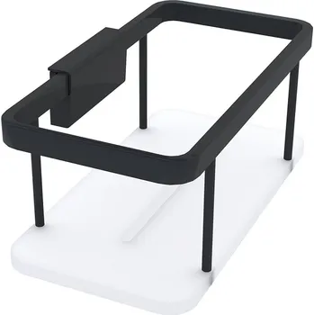 Drátěná police Černá police do sprchy 20 cm s černou ohrádkou NIMCO KIBO černá Ki-14015-B-90 Nimco