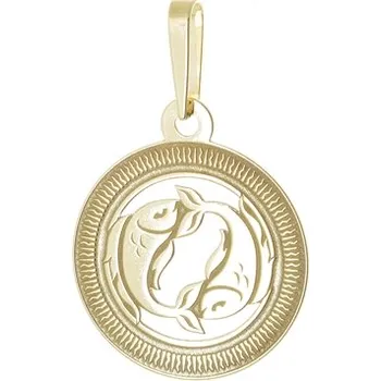 Přívěsek Přívěšek znamení RYBY ze žlutého zlata ZZ0994RYBF + dárek zdarma