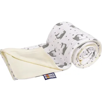 Dětská deka Kaarsgaren Dětská merino deka bio delfín šedá