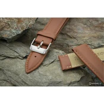 Řemínek z pravé kůže A-nis AK0669.03 Barva spony: stříbrná, Délka řemínku: standardní velikost, Šířka řemínku v mm: 24