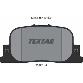 Brzdová destička Sada brzdových destiček, kotoučová brzda TEXTAR 2359201