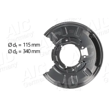 Brzdový kotouč Ochranný plech proti rozstřikování, brzdový kotouč A.I.C. 55911