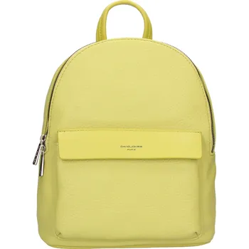 Městský batoh Módní dámský batoh David Jones Holly - hořčičně zelená