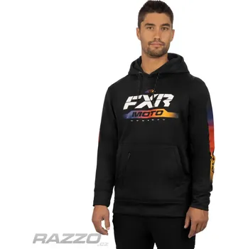 Pánská mikina Pánská mikina FXR Moto Tech Pullover Hoodie Black Anodized XXXL