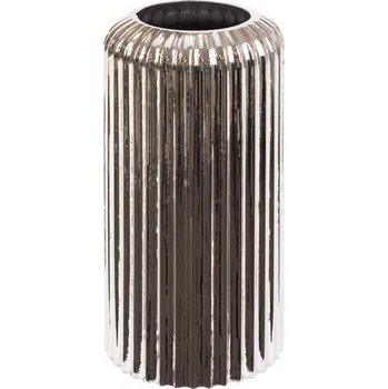 Váza ArtFir Skleněná váza NELA 2 | stříbrná 15 x 30 cm