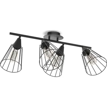 Light for home - Přisazený lustr 40544 "MATRIX", 4x60W, E27, Černá