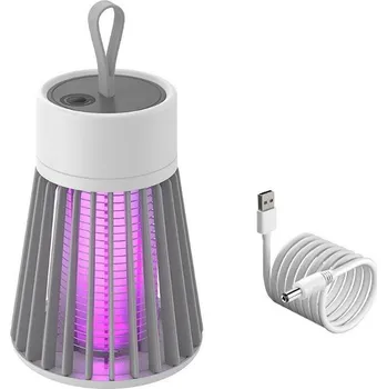 Elektrický lapač LAMPA PROTI KOMÁRŮM - USB NABÍJENÍ (Otravují vás doma, v kempu nebo venku na terase komáři? Zbavte se nežádoucího hmyzu s tímto lapačem hmyzu, která přitahuje komáry a jiný hmyz do elektricky nabité mřížky, kde ho zasáhne proudem. )