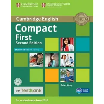 Anglický jazyk Compact First Student's Book with Answers with CD-ROM with Testbank – Peter May (EN)