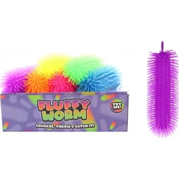 Johntoy Střapatá housenka - 23 cm