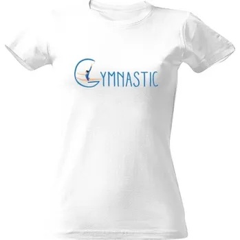 Dámské tričko Tričko s potiskem gymnastic modrá dámské