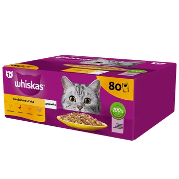 Krmivo pro kočku WHISKAS Adult sáček 80 x 85 g Drůbeží hostina