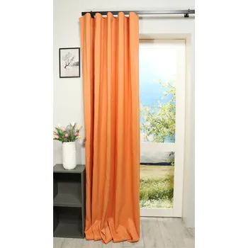 Uchycení záclony a závěsu Závěsy Nora 39 meruňkové