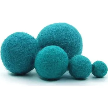 MMboutique Plstěná kulička vel.M 071-Teal