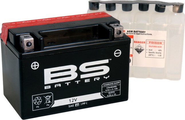BS battery 300681 btx14 AGM SLA Moto Batterie Noir pas cher
