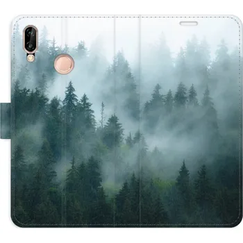 Pouzdro na mobilní telefon Flip pouzdro iSaprio - Huawei P20 Lite - Dark Forest - kapsičky na karty (Knížkový flip kryt, obal, pouzdro iSaprio na mobil Huawei P20 Lite - Dark Forest - 360° ochrana telefonu, přihrádka na karty a hotovost, funkce stojánku, pevná TPU vanička, spolehli