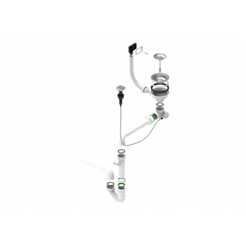 Alveus Sifon 1x FI 114 s vertikálním přepadem Sifon Alveus Sifon 1x FI 114 s vertikálním přepadem