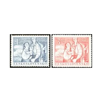 Poštovní známka 30. výročí vzniku Československé republiky - čistá - č. 490-491