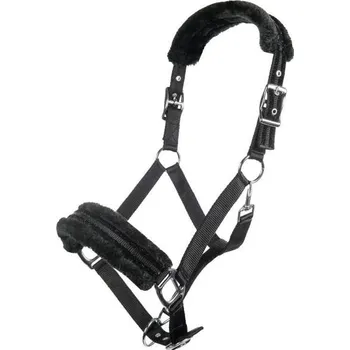 HKM Ohlávka s beránkem Glitter HKM, černá PONY