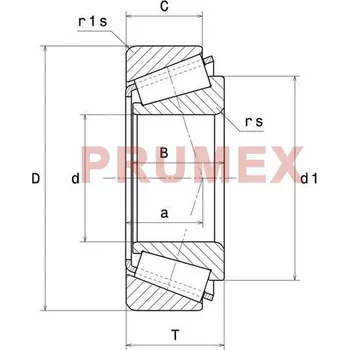 Timken 32219 kuželíkové ložisko