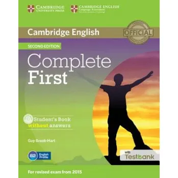 Anglický jazyk Complete First Student's Book without Answers with CD-ROM with Testbank – Guy Brook-Hart (EN)