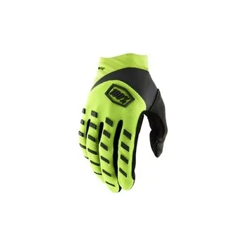 Moto rukavice Mx Rukavice 100% Airmatic Fluo Yellow / Black, Velikost XXL