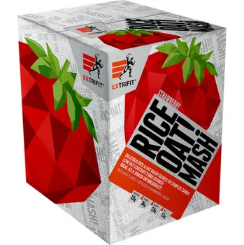 Fitness strava Extrifit Rice & Oat Mash 10x50g Příchuť: Malina