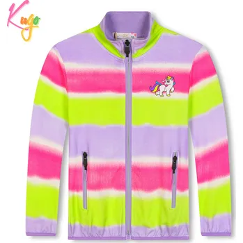 Dívčí mikina Dívčí mikina - KUGO HM9266, fialková / signální Barva: Fialková, Velikost: 98