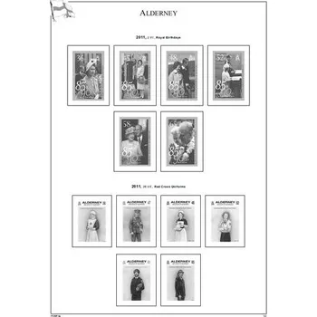 Sběratelství ALDERNEY komplet 1983-2012, A4, papír 160 g (58 listů) - bez obalů