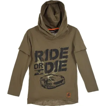 Chlapecká mikina Khaki chlapecká mikina Fast & Furious Velikost: 116