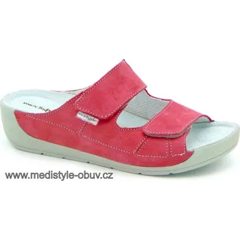Dámská zdravotní obuv MEDISTYLE SKARLET 1S-B15 pantofel ČERVENÝ vel.37-43, --- - 41