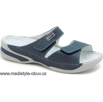 Dámská zdravotní obuv MEDISTYLE ZUZANA 2Z-E19 pantofel modrý vel.35-42, --- - 40