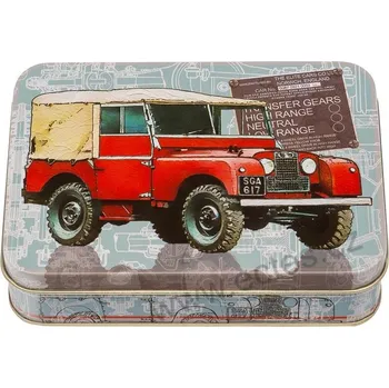 Dóza na potraviny OFF ROAD plechová dóza 2636 červené terénní vozidlo