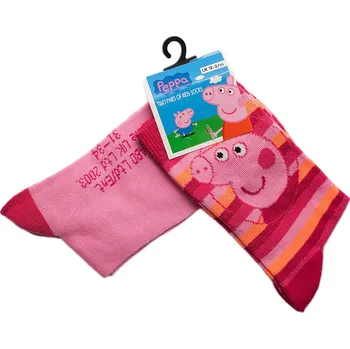 Peppa Pig 2 páry ponožek pro holky Velikost: 31/35