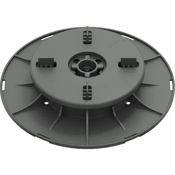 Rektifikační terč pod dlažbu se samonivelační hlavou H 25-35 mm (Nastavitelná výška od 25 mm do 35 mm | vyrovnaní sklonu až do 5% | nosnost 5000 Kg | základna Ø 200 mm | samonivelační hlava Ø 130 mm | spára 4 mm | samonivelační terče doporučujeme aplikova