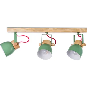 Bodové svítidlo Light for home - Stropní bodové svítidlo 40244 "VIANA", 3x60W, E27, Přírodní borovice