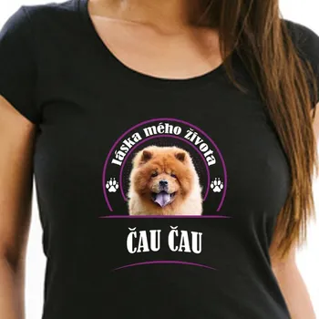 Dámské tričko STRIKER Dámské tričko Čau Čau Barva: Černá, Velikost: L