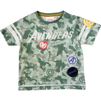 Zelené chlapecké tričko s krátkým rukávem Marvel Avengers Velikost: 128