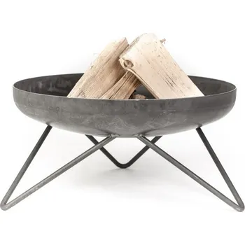 Přenosné ohniště Ø 70 cm kovové V - surové