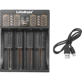 spínaný zdroj Nabíječka LiitoKala Lii-402, 1-4x pro Li-Ion, Li-pol, Ni-MH, Ni-Cd