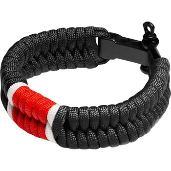Sport Náramek Hayabusa Jiu Jitsu Paracord - černý pásek